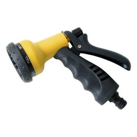   Pisztoly szórófej, ergonomikus ; műanyag 7 féle sugár, kuplung csatlakozóval