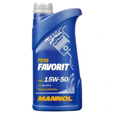 Mannol 7510-1 Motorolaj Favorit 15W-50 1L