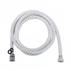 Quadrat gégecső, műanyag, biflex, króm-fehér, 1,2 m