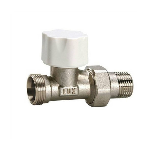 Luxor RD211 radiátor szelep 1/2" (24x19) egyenes, termo.