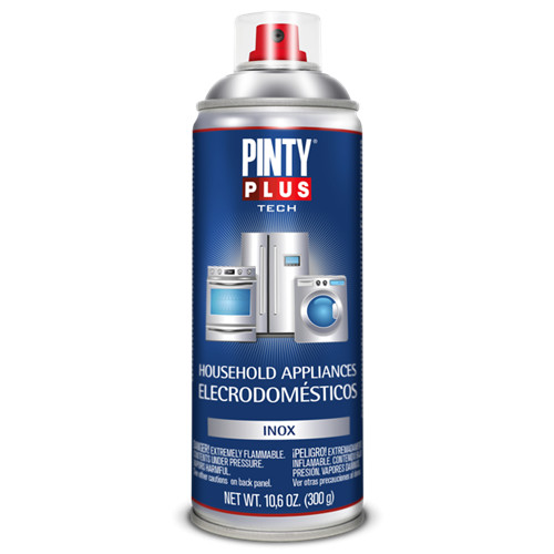 Pinty Plus Tech háztartási gép zománcfesték spray 150 (Inox) 400 ml