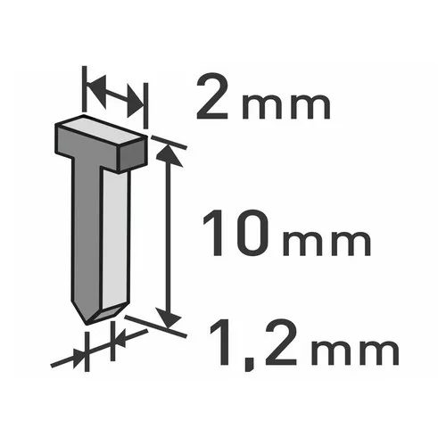 Extol Premium szeg fejjel profi tűzőgéphez 10 mm 1000 db/doboz