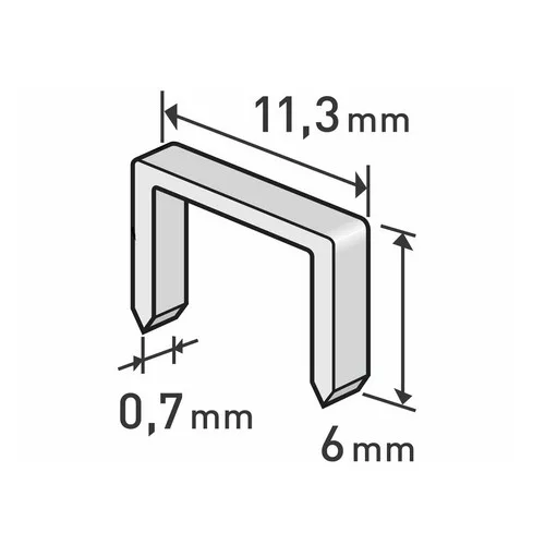 Extol Premium tűzőgépkapocs 6 mm 1000 db/csomag