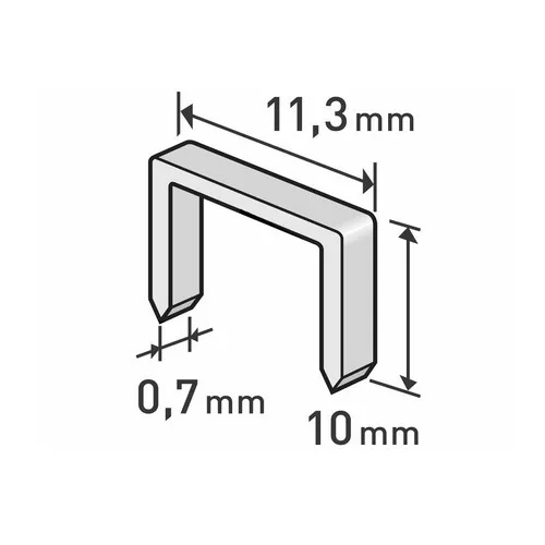 Extol Premium tűzőgépkapocs 10 mm 1000 db/csomag