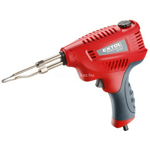 Extol Premium forrasztópisztoly 200W, 3 funkciós: forrasztó, polifoam vágó, faanyag gravírozó, szabályozható hőfok