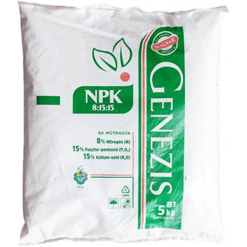 Genezis Komplex NPK 8-15-15 műtrágya 5 kg 