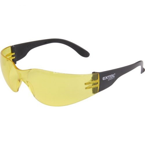 Extol Craft védőszemüveg, sárga, polikarbonát, CE, optikai osztály: 1, ütődés elleni védelmi osztály: F