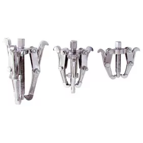   Extol Craft csapágylehúzó készlet, krómozott, 75 mm 2 karmú, 100 mm 3 karmú, 150 mm 3 karmú