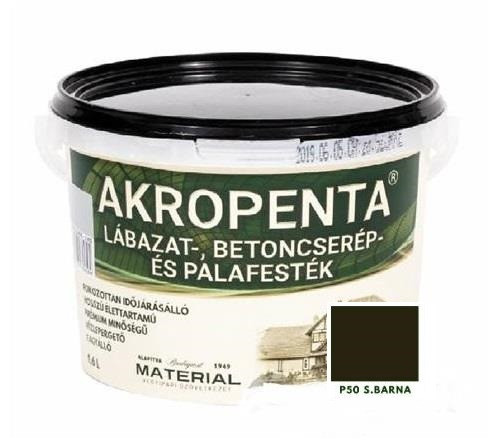 Akropenta lábazat-, betoncserép- és palafesték sötétbarna 1,60 L