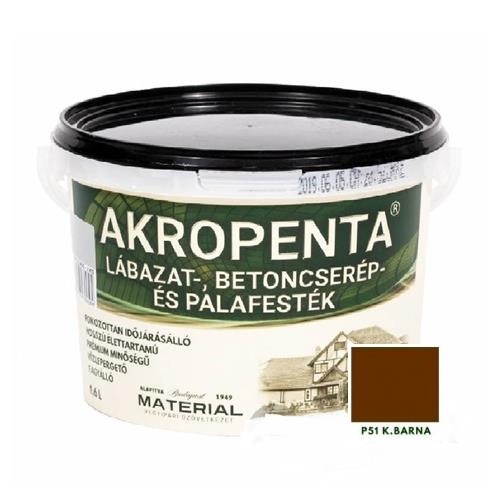 Akropenta lábazat-, betoncserép- és palafesték világosbarna P51  1,60 L