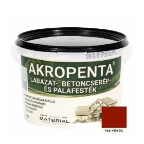  Akropenta lábazat-, betoncserép- és palafesték vörös 1,60 L