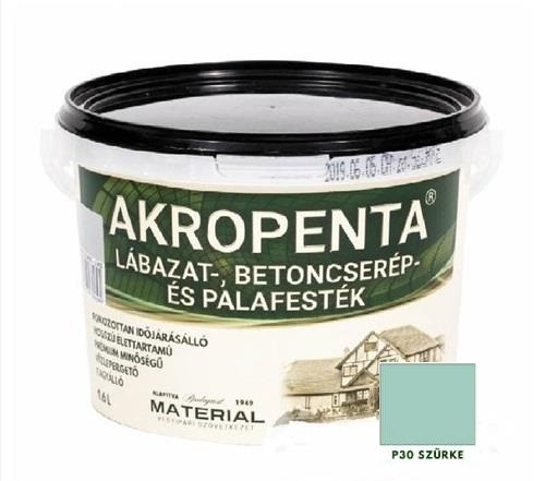 Akropenta lábazat-, betoncserép- és palafesték világosszürke 1,60 L