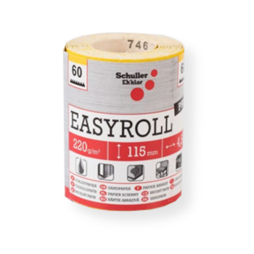 Schuller Easyroll Pro tekercses csiszolópapír 115 mm x 4,5 m P60