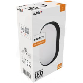   Avide Titania-O cseppálló mennyezeti lámpa ovális IP54 14W NW 4000K fekete