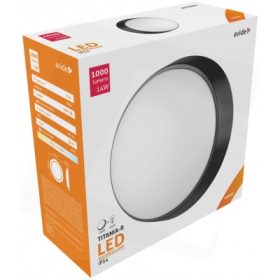   Avide Titania-R cseppálló mennyezeti lámpa kerek IP54 14W NW 4000K fekete