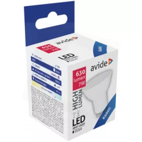 Avide LED Spot Alu+Plastic 7W GU10 CW 6400K
