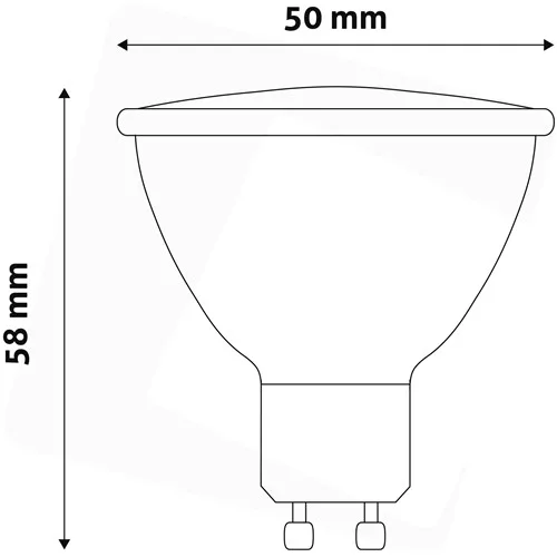 Avide LED Spot Alu+Plastic 7W GU10 CW 6400K
