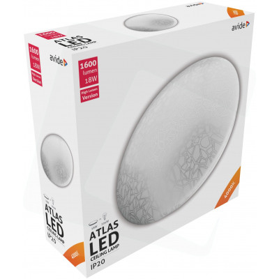 Avide LED mennyezeti lámpa Atlas (Mozaik) 18W 330*100 mm NW 4000K