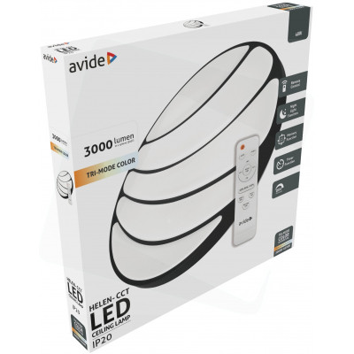Avide LED mennyezeti lámpa Helen-CCT 48W távirányítóval