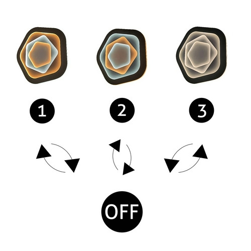 Avide Design mennyezeti lámpa Adair 102W (51-51) RF távirányítóval
