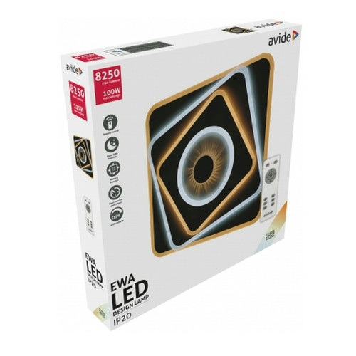 Avide Design mennyezeti lámpa Ewa 100W (50+50) RF távirányítóval