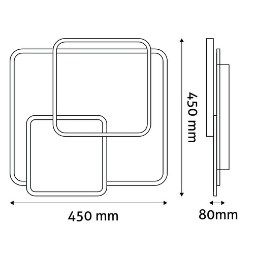 Avide Design mennyezeti lámpa Jett RF távirányítóval