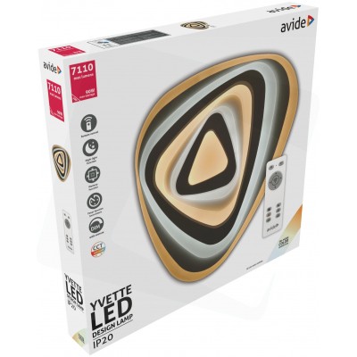Avide Design mennyezeti lámpa Yvette 90W (45+45) RF távirányítóval