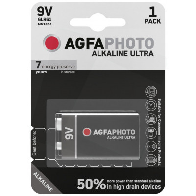 AgfaPhoto ultra alkáli 9V elem B1