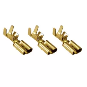   Szigeteletlen rátolható csatlakozó hüvely, sárgaréz, 4,8 x 0,5 mm 