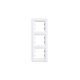 Asfora hármas keret, függőleges, fehér