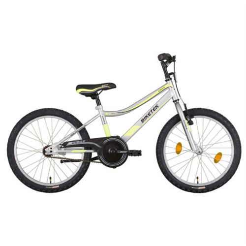 Kerékpár 20" Biketek Smile ezüst-neon