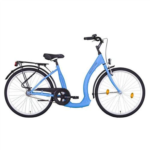 Kerékpár 26" Biketek Hunyadi kék, vastag váz