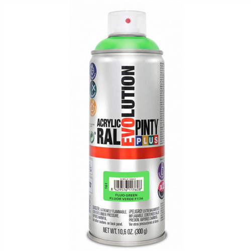 Pinty Plus Evo akril Fluor F136 (Zöld/Verde) 400 ml