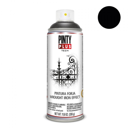 Pinty Plus Tech kovácsoltvas festék spray 847 (Fekete) 400 ml