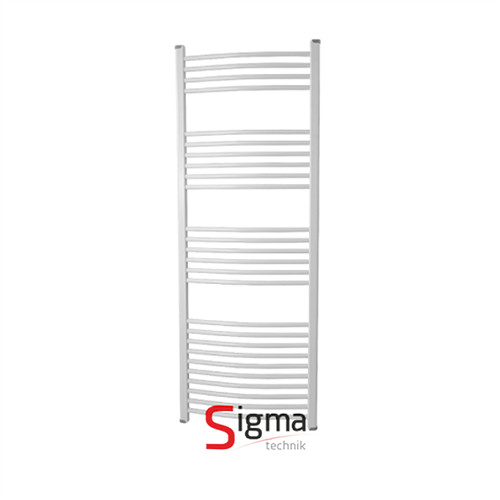 Sigma törölközőszárító radiátor íves 400x800 fehér (Silver)