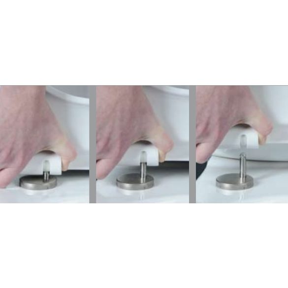 Sty-550 WC ülőke Duna, lecsapódásgátlós, fém zsanérral