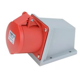   Felületre szerelhető ipari csatlakozó aljzat 32A, 400V, 3P+E, 6h, IP44