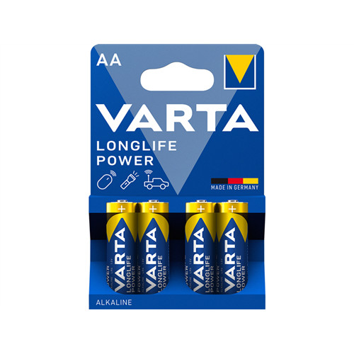 Varta Longlife power alkáli ceruza elem AA B4 4db/cs.