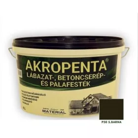   Akropenta lábazat-, betoncserép- és palafesték sötétbarna P50  4 L