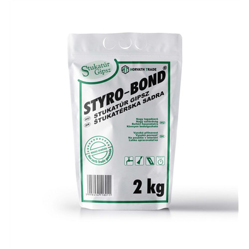 Stukatúr gipsz /Styrobond/ (műanyagtasakos)  2 kg